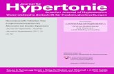 Österreichische eitschrift für ... - kup.at · P.b.b. 2Z031106M, Verlagsort 00 Gablitz inzerstraße 77A/21 Preis EU 0,– Hypertonie Journal für Austrian ournal of Hypertension