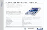 FOTOMETRO PF12 - Apparecchiature scientifiche … PF12 Fotometro portatile multi-parametro con filtri interferenziali - Più di 100 metodi pre-programmati - Selezione automatica della