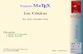 Proyecto MaTEX · La elipse 3.1. Ecuaci´on reducida de la elipse • Excentricidad • Cambio de centro • Ecuaci´on de la tangente • Las leyes de Kepler 4. La hip´erbola 4.1.