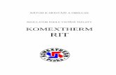 KOMEXTHERM RIT · 1. ÚVOD Regulátor Komextherm RIT je řídícím prvkem regulačního systému vytápění podle vnitřní teploty. Tento regulátor je schopen
