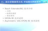 Reach Extender(RE) 技术介绍 - ntem.com.cn · •Reach Extender(RE) 技术介绍 –目的 –标准化现状 –要求事项 •GPON RE 技术说明 •Asymmetric 10G-EPON RE