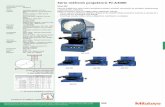 Série měřicích projektorů PJ-A3000 · projektor 1 154,00 172-378 Horizontální prizma se svěrkou (max. ø dílu 25 mm) 304,00 176-107 Nastavitelná upínka 258,00 172-118 Skleněné