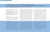 Forbrug af antibiotika og forekomst af ...infolink2003.elbo.dk/DVT/dokumenter/doc/11649.pdf · med forbruget af antibiotika til behand- ... lin, streptomycin, sulfonamider og tetra-cyklin