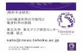 sato@cneas.tohoku.acpixel.eri.u-tokyo.ac.jp/sarws2013/Sato.pdf(IGARSS tutorial) レーダー・ポーラリメトリ • 電離層（ファラデー回転） • 対流圏 電磁波伝搬と偏波・位相情報
