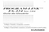 PROGRAM-LINK FA-124 Ver. 2 - edu.casio.com · Nota • Utilize apenas o cabo USB que vem com a calculadora da série fx-9860G sempre que ligar sua calculadora da série fx-9860G a