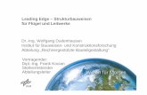Leading Edge – Strukturbauweisen für Flügel und Leitwerke · Leading Edge – Strukturbauweisen für Flügel und Leitwerke Dr.-Ing. Wolfgang Dudenhausen Institut für Bauweisen-