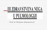 Prof dr Mirjana Stamenović - tirma89.files.wordpress.com · Eksudat Transudat . Dijagnostičke procedure Sestrinske intervencije Biopsija pleure Uzimanje uzoraka pleure za patohistološki