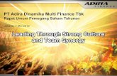 Agenda - Adira · C Likuiditas Pinjaman yang Diterima dan Efek Utang yang Diterbitkan -Bersih / Jumlah Aset (kali) 0,4 0,2 0,2 0,3 0,6 29,7% Gearing ...