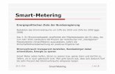 Smartgrid Smart-Metering V2 [Kompatibilitätsmodus] file28.11.2014 Smart Metering Smart-Metering 1von 18 Energiepolitischen Ziele der Bundesregierung Reduktion des Stromverbrauchs