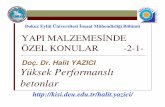 Doç. Dr. Halit YAZICI Yüksek Performanslı betonlarkisi.deu.edu.tr/halit.yazici/YMO/DERS2-I.pdf · Kalsiyum Hidroksit (kireç) The chemical composition of the principal clinker