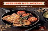 · FOOD SERVICE 2019 · Kespro: 2133 2158 ME TUOTE ME TUOTE ME TUOTE Kespro: 2119 2727 ME TUOTE ME TUOTE ME Naapurin Maalaiskana | 5 2 3591 80 900005 6 405857 256008 1809 Naapurin