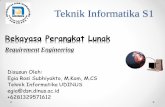 Rekayasa Perangkat Lunak - dinus.ac.id filePembahasan UTS + Tugas SKPL 9. Presentasi SKPL 10. Design Engineering + Tugas DPPL 11. Presentasi DPPL 12. Software Testing + Quiz 13. Present