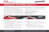 Embedded Systems Quality - Software Quality Lab · SOFTWARE QUALITY LAB MBH Beratung | Evaluierung | Schulung | Umsetzung Was ist das Besondere an Embedded Systems? Embedded Systems