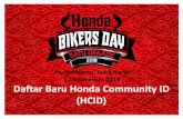 Pangandaran, Jawa Barat 17 November 2018 Daftar Baru Honda ... fileDaftar Baru Honda Community ID (HCID) Pangandaran, Jawa Barat 17 November 2018 . Registrasi Step 1.1 Bagi Calon Peserta