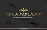 PR OPOS AL CS A & PAR TNERS filehak tanggungan dan fidusia, merger ... dan adopsi anak, serta pemberian legal audit, legal opinion, legal drafting, nasehat hukum, konsultasi hukum,