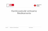 Kardiovaskulär wirksame Medikamente · Folie Nr. 2 Mitarbeiter im Intensivtransport Jörg Johannes Kardiovaskulär wirksame