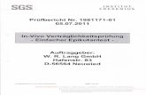 w-r-lang.de · Testbericht 05.072011 W. R. Lang GmbH, Neuwied Proben Nr. 110361930 Anzahl Testpersonen Testprodukt Anwendungshäufigkeit der Testprodukte Testareal