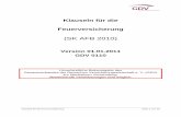 (SK AFB 2010) - gdv.de · SK AFB 2010 GDV 0110 Version 01.01.2011 Klauseln für die Feuerversicherung Seite 3 von 45 Übersicht SK 1405 (10) Unbesetzt 15xx Versicherungswert