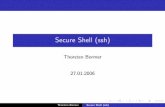 Secure Shell (ssh) - Universität Koblenzvnuml/docs/ssh/ssh.pdf · Was ist SSH? ssh bezeichnet sowohl ein Protokoll, als auch eine Menge von Programmen. Ziel: eine sichere Verbindung