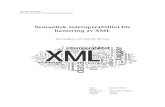 Semantisk interoperabilitet för hantering av XML727119/FULLTEXT01.pdf · various structures in order to achieve semantic interoperability, thus enabling Business ... drawn from the