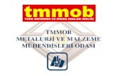 TMMOB Türk Mühendis ve Mimar Odaları Birliği METALURJİ ...mme.deu.edu.tr/wp-content/uploads/2017/08/0930_TMMOB.pdf · TMMOB METALURJİ VE MALZEME MÜHENDİSLERİ ODASI •Türk