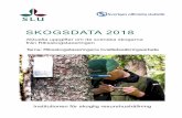 SKOGSDATA 2018 · 2018-05-22 · biomassa, årlig tillväxt, vegetations- och ståndorts-förhållanden samt skogsskador och produceras av Riksskogstaxeringen vid institutionen för