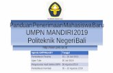 Panduan Penerimaan Mahasiswa Baru UMPN MANDIRI 2018 ...pnb.ac.id/mydoc/2019/umpnmandiri/panduan pmb umpn mandiri 2019.pdf · • Memiliki ijazah bagi siswa yang telah lulus atau Surat