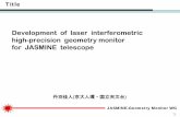 Development of laser interferometric high-precision …vishnu.phys.h.kyoto-u.ac.jp/Atami2007/2008-gassyuku_niwa.pdfAOM Laser ν+ f 2 ν+ f 1 ν ヘテロダイン型マッハ・ツェンダー干渉計