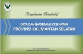 KATA PENGANTAR - depkes.go.id · Pada Provinsi Kalimantan Selatan dengan estimasi jumlah penduduk tahun 2013 sebesar 3.840.547 dan jumlah puskesmas yang telah teregistrasi sebesar