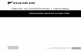 Upute za instaliranje i uporabu - Internet - DENV | Daikin · 3.1.2 Postavljanje spremnika za toplu ... Molimo Vas da prije početka instalacije ili zahvata na sustavu gri- ... (SL-WT1)
