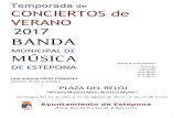 CONCIERTOS de VERANO 2017 BANDA para banda * Primera vez por la banda municipal de Estepona. ** Recuperación del repertorio de la banda municipal de ...