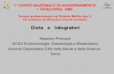 Dieta e Integratori - associazionemediciendocrinologi.it · n=5145 overweight or obese pts with type 2 DM •ILI group: