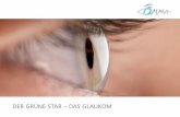 DER GRÜNE STAR – DAS GLAUKOM - omma.ch · Das Glaukom oder der Grüne Star ist charakterisiert durch eine zeitweise oder ständige Erhöhung des Augeninnendruckes mit einer beeinträchtigten