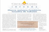 Edição nº 76, Junho 2019 — Sivan 5779 — Ano 23 ...chevrakadisha.org.br/wp-content/uploads/2019/06/Chevra-76-para-site.pdf · Edição nº 76, Junho 2019 — Sivan 5779 —
