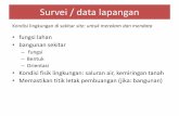 Survei / data lapangan - furuhitho.staff.gunadarma.ac.idfuruhitho.staff.gunadarma.ac.id/Downloads/files/34024/survai+lapangan.pdf · Survey / data lapangan • Memastikan fungsinya