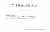 Einführung in LibreOffice - wiki.documentfoundation.org · Was ist LibreOffice? LibreOffice ist eine frei erhältliche, gut ausgestattete Bürosoftware. Das dazugehörige Dateiformat