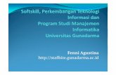 Fenni Agustina - fenni.staff.gunadarma.ac.idfenni.staff.gunadarma.ac.id/Downloads/files/27267/Kuliah+Perdana.pdfTangggg gung jawab ... Hard skills (Kemampuan Teknis) Soft skills Kemampuan