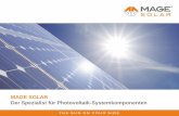 MAGE SOLAR Der Spezialist für Photovoltaik-Systemkomponenten · › Exklusiv für diplomierte Partner -Planungstool › › Technische Anlagenplanung und Komponentendisposition ›-Daten