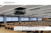 Deckenliftsysteme für Projektoren - projektorhalterung.de · PRO-AV KATALOG - 117 Deckenliftsysteme für Projektoren DECKE DECKENLIFTS YSTEME FÜR PROJEKTOREN Zubehör Befestigungssysteme