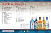 Spirits & Liqueurs - tavernunited.com · tavernunited.com Spirits & Liqueurs (1oz) H House Brands P Premium D Deluxe UP Ultra Premium Gin H Beefeater London Dry P Bombay Sapphire