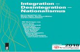 Integration – Desintegration – Nationalismus · Herausgegeben von Walter Baier, Bernhard Müller und Eva Himmelstoss Jahrbuch 2018 Integration – Desintegration – Nationalismus