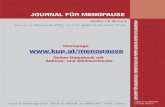 JOURNAL FÜR MENOPAUSE - kup.at · krause & pachernegg gmbh · verlag für medizin und wirtschaft · a-3003 gablitz journal fÜr menopause zeitschrift fÜr diagnostische, therapeutische