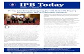 IPB Today Edisi 175 - biofarmaka.ipb.ac.idbiofarmaka.ipb.ac.id/biofarmaka/2019/IPB Today Edisi 175 Tahun 2019.pdf“silahkan untuk datang kembali” dan anak-anak IPB juga bisa berkunjung