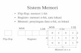 Sistem Memori - Gunadarma Universitywahyukr.staff.gunadarma.ac.id/Downloads/files/11372/sistem+memori.pdf · Memori • ROM (Read Only Memory) Merupakan chip (IC=integrated circuit)