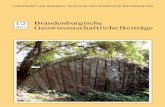 1/2 Brandenburgische Geowissenschaftliche Beiträge · Brandenburgische Geowissenschaftliche Beiträge Bodengeologische Karte 1 : 50 000 (BK 50), Band 20 · 2013 · Heft 1/2 Die Zeitschrift
