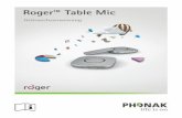 Roger™ Table Mic - phonak.com · f Audioeingang f b d e. 9 2.4 Statusanzeigen Statusanzeige Bedeutung Eingeschaltet Ausgeschaltet Audioeingang erkannt Mikrofon /Audioeingang stumm