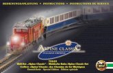 70640 RhB-Set „Alpine Classic“ · Rhätische Bahn Alpine ... · BEDIENUNGSANLEITUNG • INSTRUCTIONS • INSTRUCTIONS DE SERVICE 70640 RhB-Set „Alpine Classic“ · Rhätische