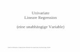 Univariate Lineare Regression (eine unabhängige Variable) · Methode der kleinsten Quadrate Gabriele Doblhammer, Fortgeschrittene Methoden der empirischen Sozialforschung, SS2004