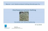 PPT Gelting 151207 · Hochwasserschutz Gelting Vorstellen der Entwurfsplanung Wasser- und Bodenverband Gelting-Stenderuper Au 07.12.2015