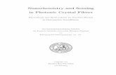 Nanochemistry and Sensing in Photonic Crystal Fibers fileNanochemistry and Sensing in Photonic Crystal Fibers